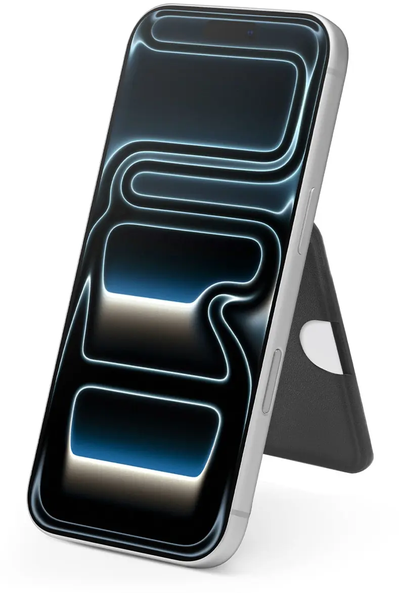 Spigen Slim Fold Stand Wallet MagSafe Pasjeshouder Zwart 12 Pasjes afbeelding 13
