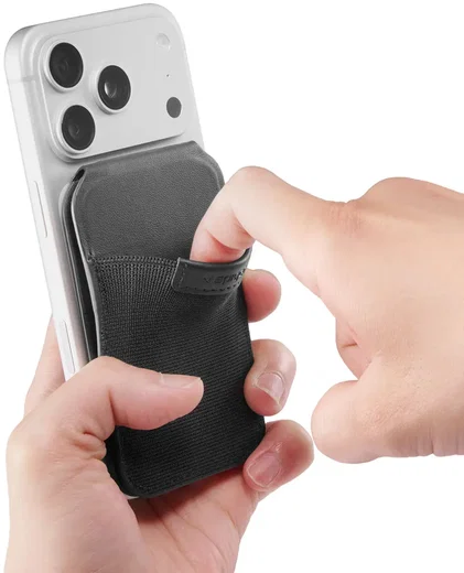 Spigen Slim Fold Stand Wallet MagSafe Pasjeshouder Zwart 12 Pasjes afbeelding 20