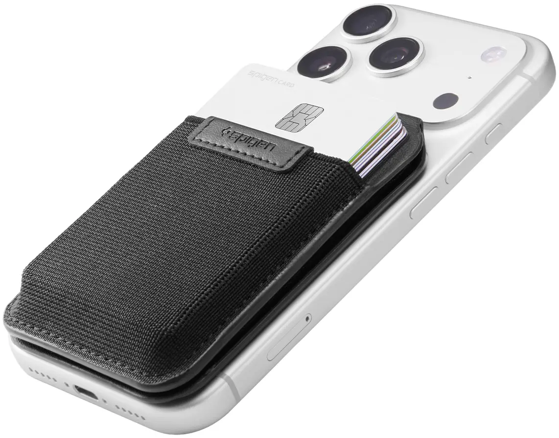 Spigen Slim Fold Stand Wallet MagSafe Pasjeshouder Zwart 12 Pasjes afbeelding 18