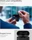 Spigen Rugged Armor Sony WF-1000XM6 Hoesje Matte Zwart afbeelding 4