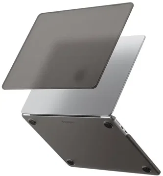 Spigen Air Skin Macbook Air 13 (M5/M4/M3/M2) Hoes Hardcase Transparant Zwart