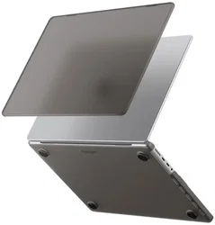 Spigen Air Skin Macbook Pro 16 (M5/M4/M3/M2/M1) Hoes Hardcase Transparant Zwart afbeelding