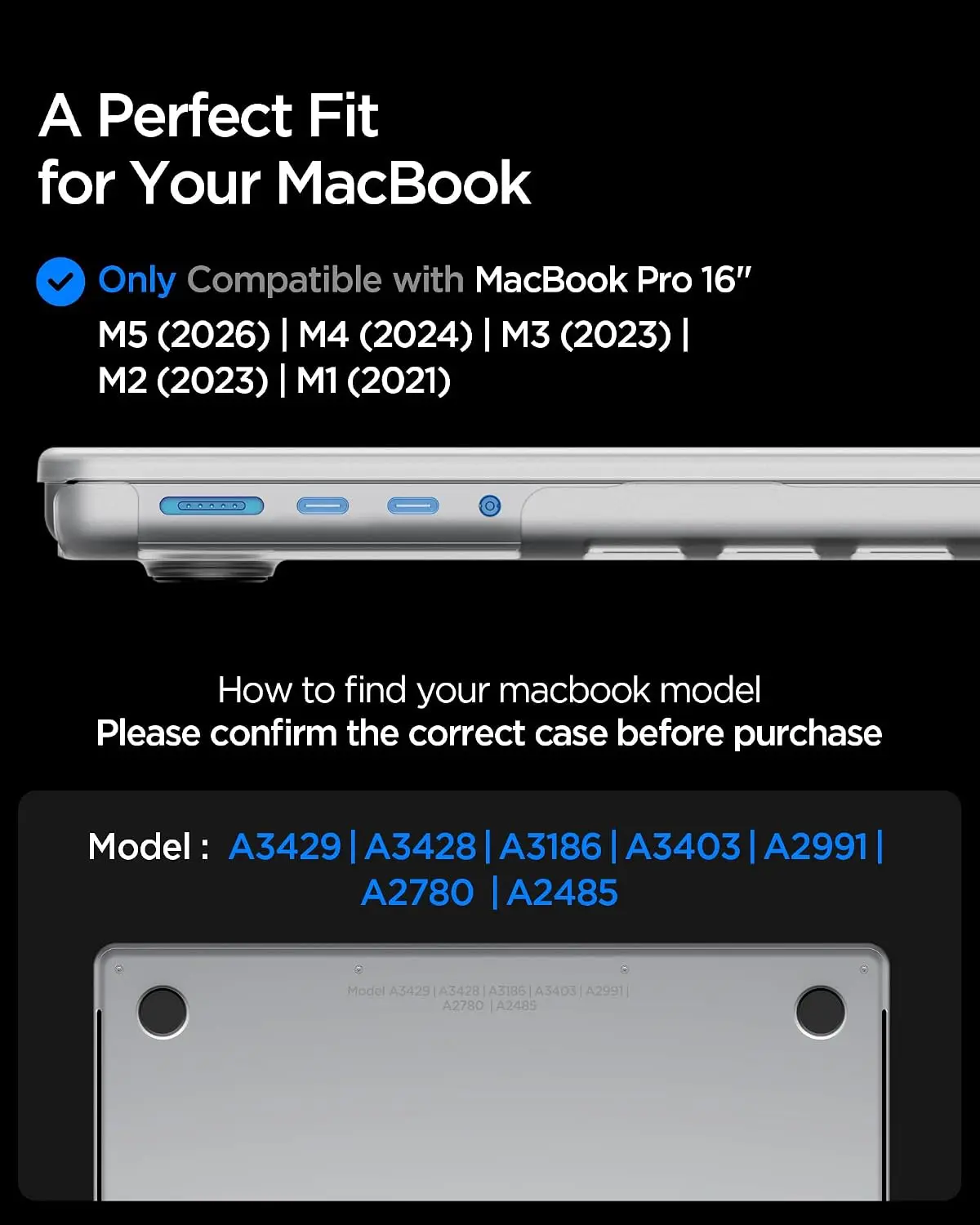 Spigen Air Skin Macbook Pro 16 (M5/M4/M3/M2/M1) Hoes Hardcase Transparant afbeelding 3
