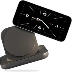 ZENS Magnetic Nightstand Charger 15W met Qi2 en MagSafe Zwart afbeelding