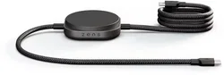 ZENS Pro 2 USB-C naar USB-C Kabel 140W met Draadloze Qi2 15W Oplader 1,5M Zwart afbeelding