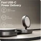 ZENS Pro 3 USB-C naar USB-C 140W Kabel met Qi2, MagSafe en Watch Oplader Zwart afbeelding 3