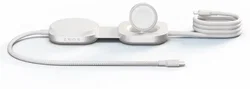 ZENS Pro 3 USB-C naar USB-C 140W Kabel met Qi2, MagSafe en Watch Oplader Wit afbeelding