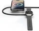ZENS Pro 2 Draadloze Oplader Qi2 2-in-1 Fast Charge MagSafe/Apple Watch Zwart afbeelding 1