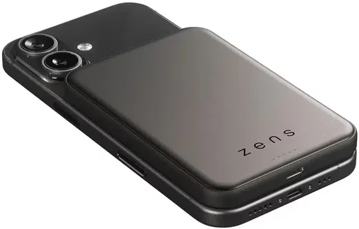 ZENS Powerbank 5.000 mAh Qi2.2 25W Magnetische Draadloze Powerbank Zwart afbeelding 3