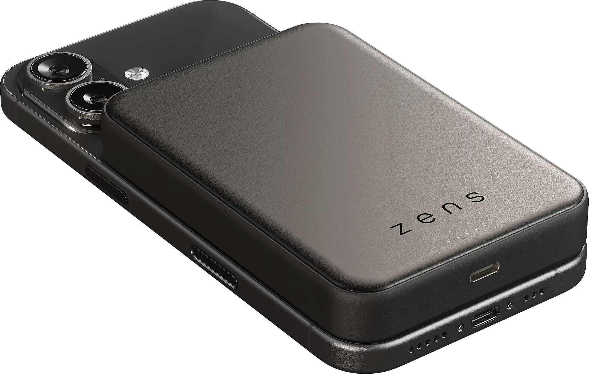 ZENS Powerbank 10.000 mAh Qi2.2 25W Magnetische Draadloze Powerbank Zwart afbeelding 3