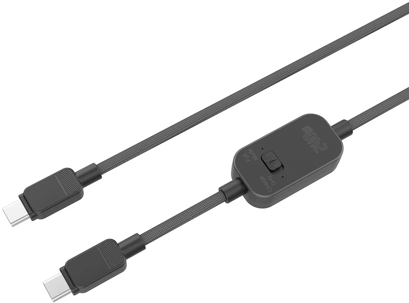 4smarts PrivacyCord USB-C naar USB-C Kabel 240W Fast Charge 1,2M Zwart afbeelding 7