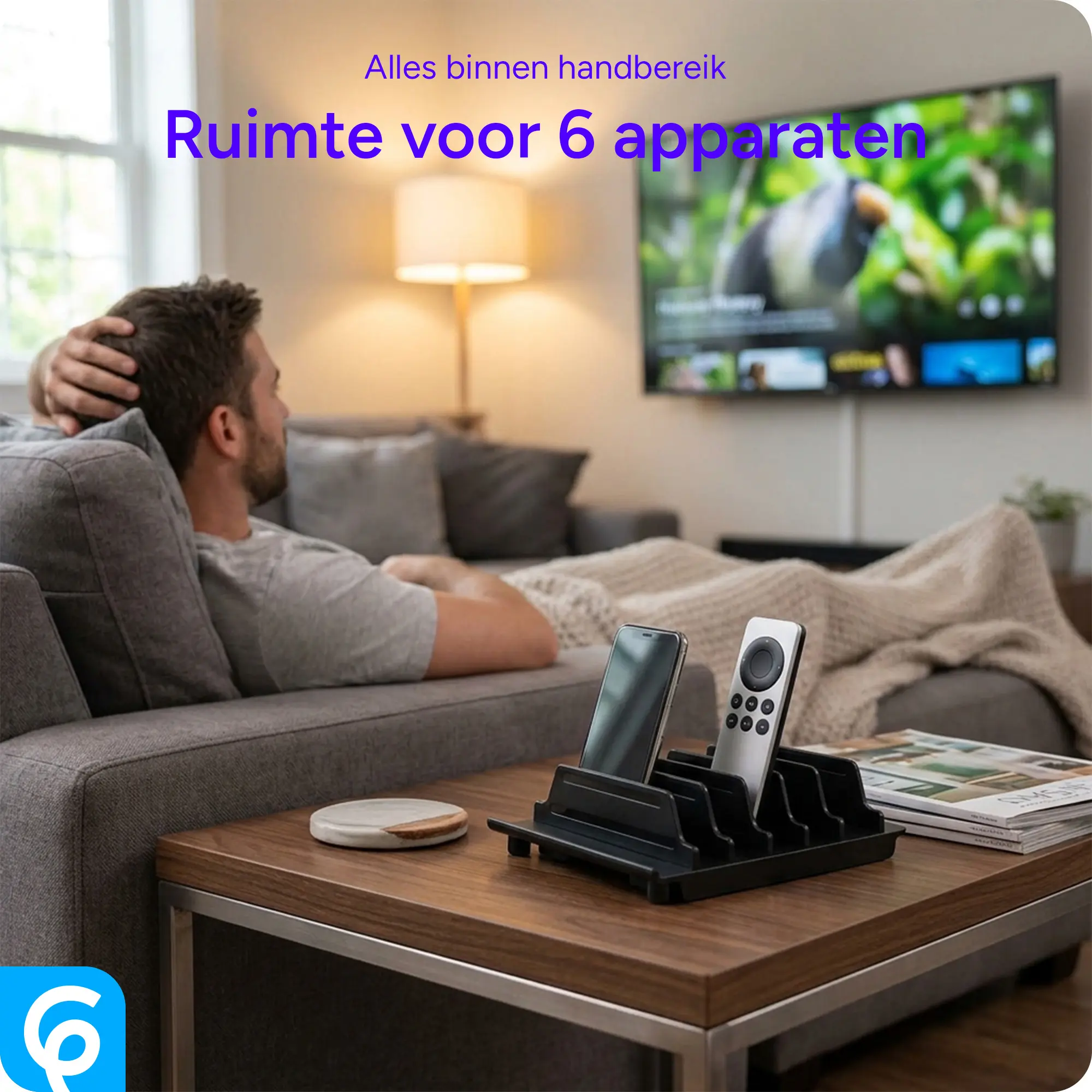 SBG Bureau Organizer met 6 verstelbare vakken Zwart afbeelding 2