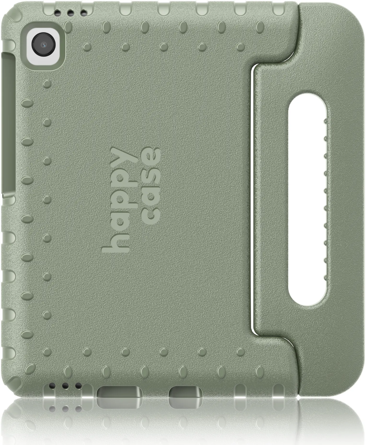 HappyCase Samsung Tab A11 Plus / Tab A9 Plus Kinder Tablethoes Handvat Khaki afbeelding 1