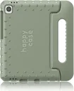HappyCase Samsung Tab A11 Plus / Tab A9 Plus Kinder Tablethoes Handvat Khaki