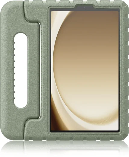 HappyCase Samsung Tab A11 Plus / Tab A9 Plus Kinder Tablethoes Handvat Khaki afbeelding 6