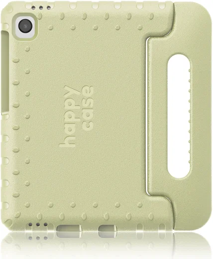 HappyCase Samsung Tab A11 Plus / A9 Plus Kinder Tablethoes Handvat Beige afbeelding 1