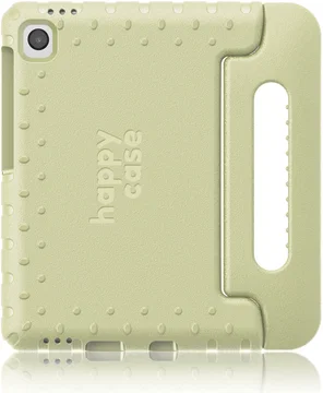 HappyCase Samsung Tab A11 Plus / A9 Plus Kinder Tablethoes Handvat Beige