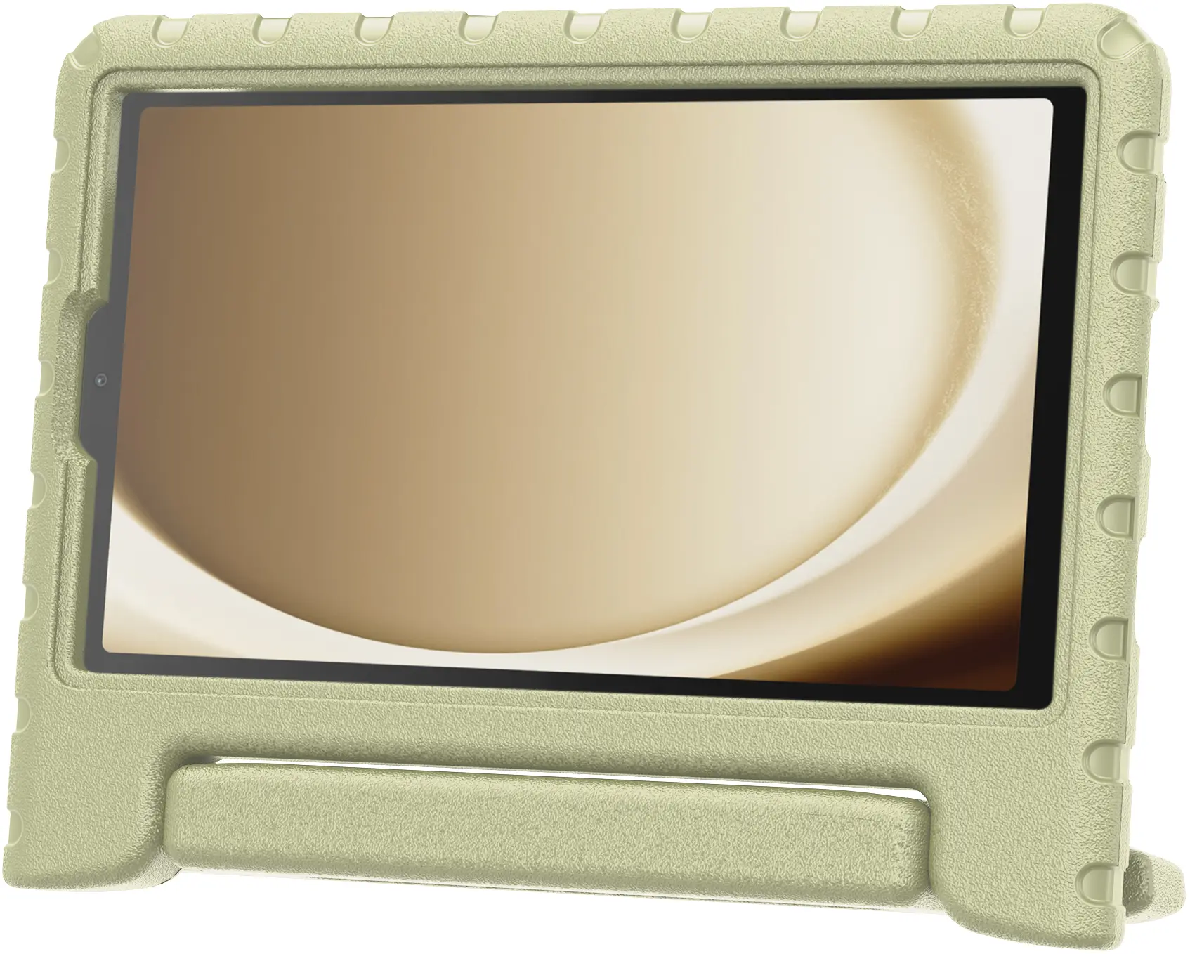 HappyCase Samsung Tab A11 Plus / A9 Plus Kinder Tablethoes Handvat Beige afbeelding 6
