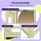 HappyCase Samsung Tab A11 Plus / A9 Plus Kinder Tablethoes Handvat Beige afbeelding 2