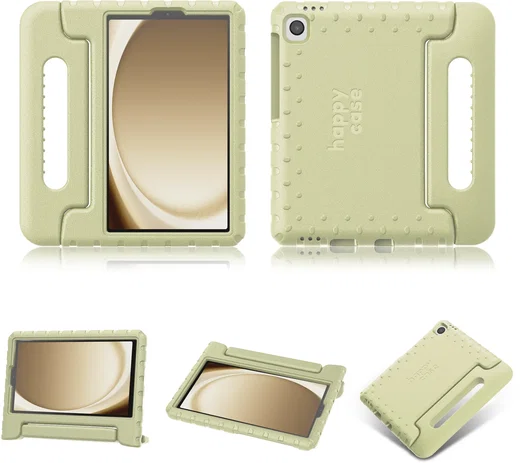 HappyCase Samsung Galaxy Tab A11 / A9 Kinder Tablethoes met Handvat Beige afbeelding 10