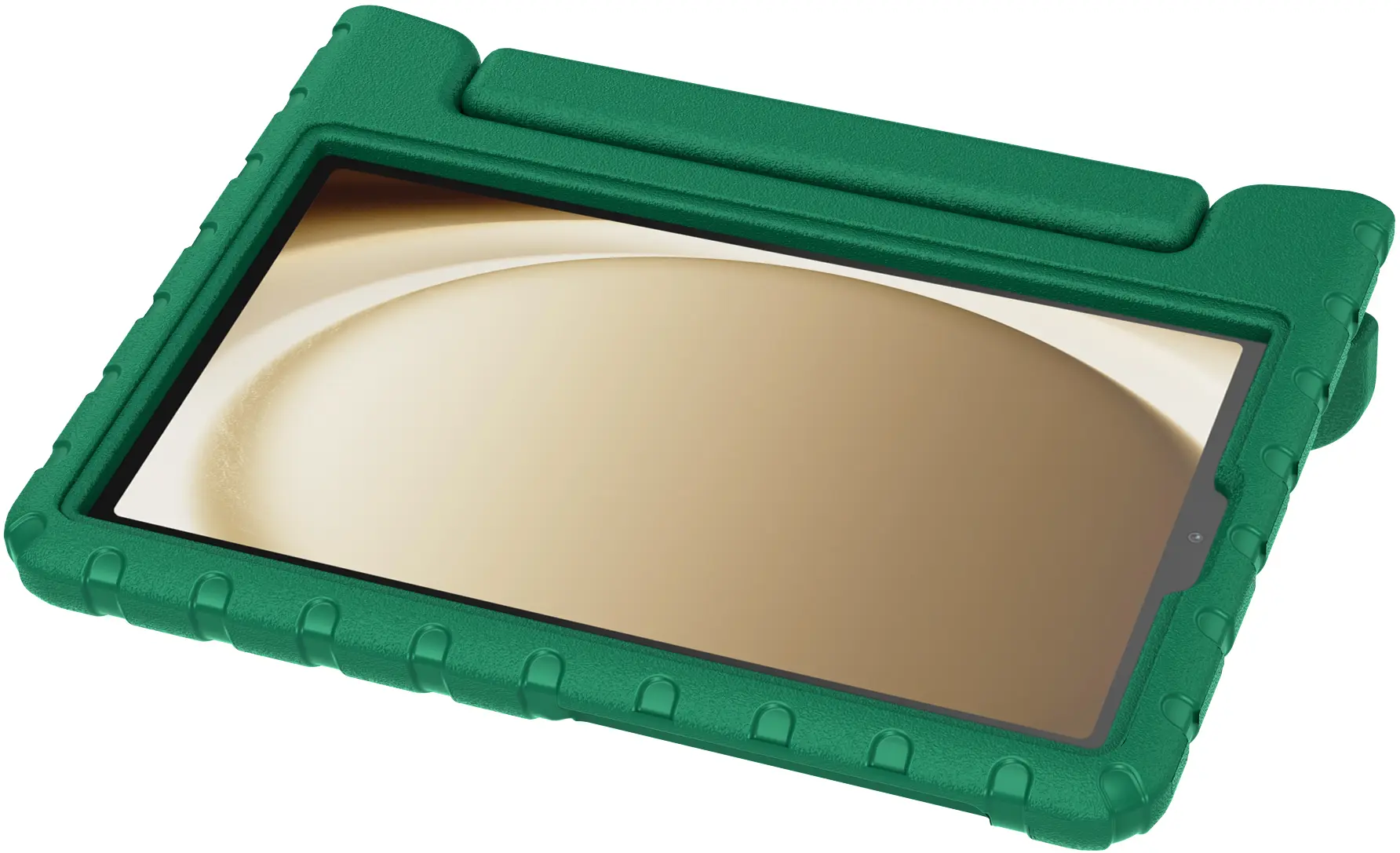HappyCase Samsung Galaxy Tab A11 / A9 Kinder Tablethoes met Handvat Donker Groen afbeelding 8