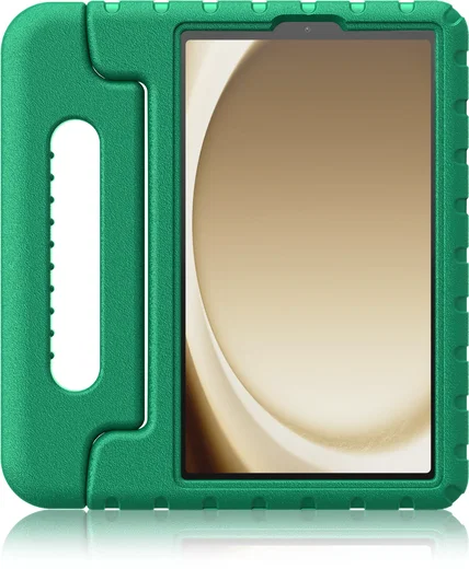 HappyCase Samsung Galaxy Tab A11 / A9 Kinder Tablethoes met Handvat Donker Groen afbeelding 7