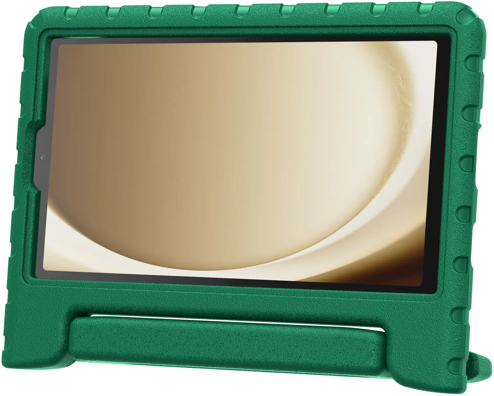 HappyCase Samsung Galaxy Tab A11 / A9 Kinder Tablethoes met Handvat Donker Groen afbeelding 6