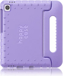 HappyCase Samsung Galaxy Tab A11 / A9 Kinder Tablethoes met Handvat Lila afbeelding