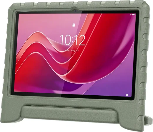 HappyCase Lenovo Tab M11 Kinder Tablethoes met Handvat Khaki afbeelding 5