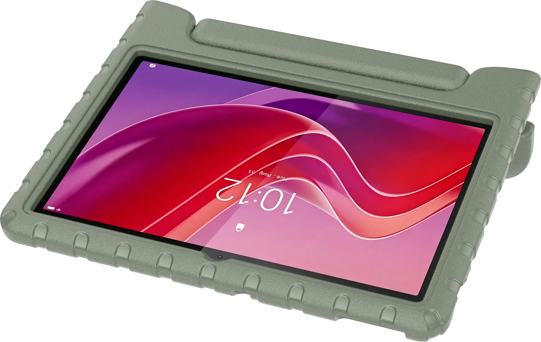 HappyCase Lenovo Tab M11 Kinder Tablethoes met Handvat Khaki afbeelding 7