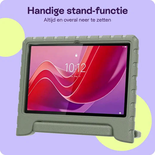 HappyCase Lenovo Tab M11 Kinder Tablethoes met Handvat Khaki afbeelding 2