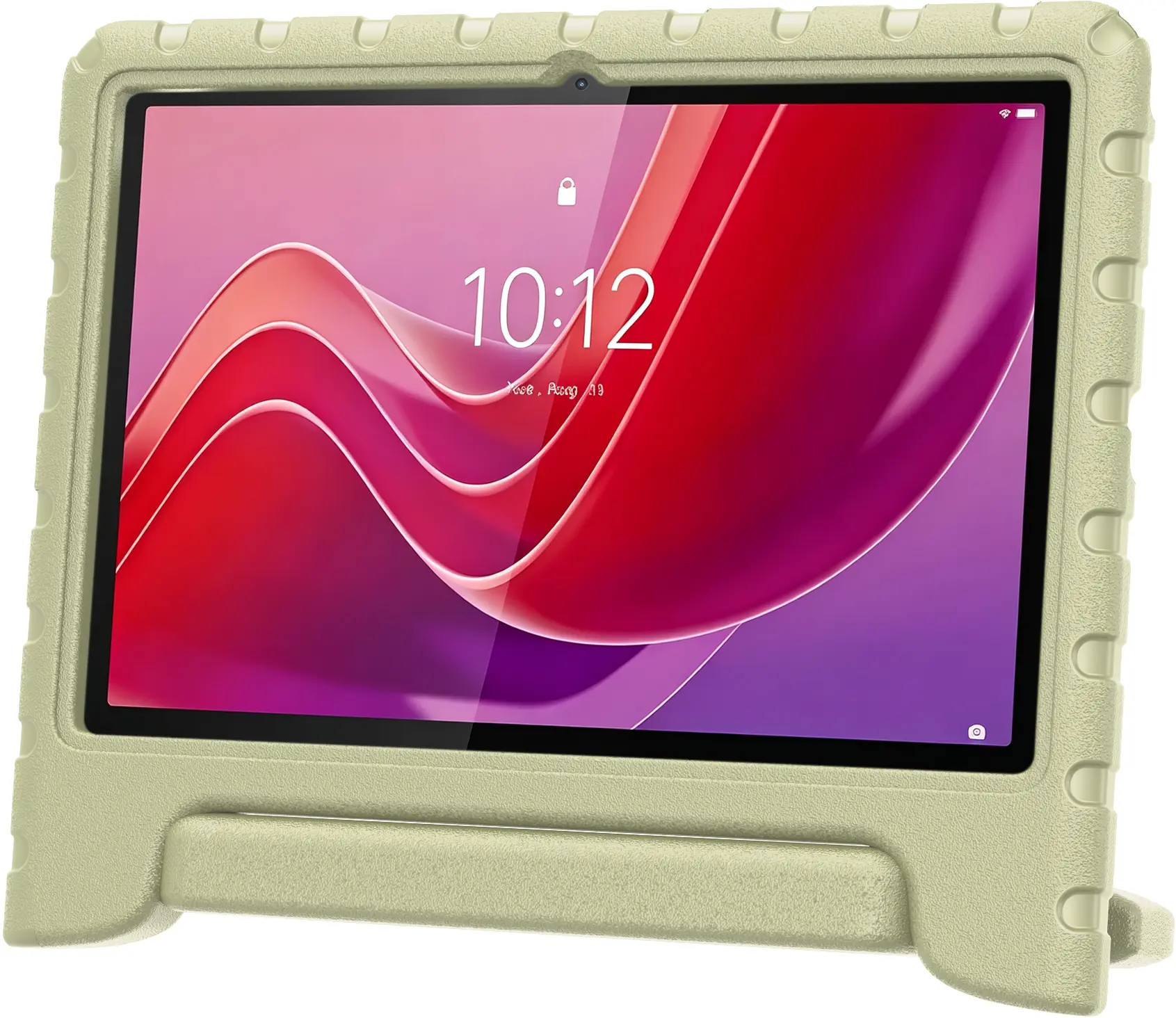 HappyCase Lenovo Tab M11 Kinder Tablethoes met Handvat Beige afbeelding 6