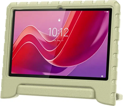 HappyCase Lenovo Tab M11 Kinder Tablethoes met Handvat Beige afbeelding 6