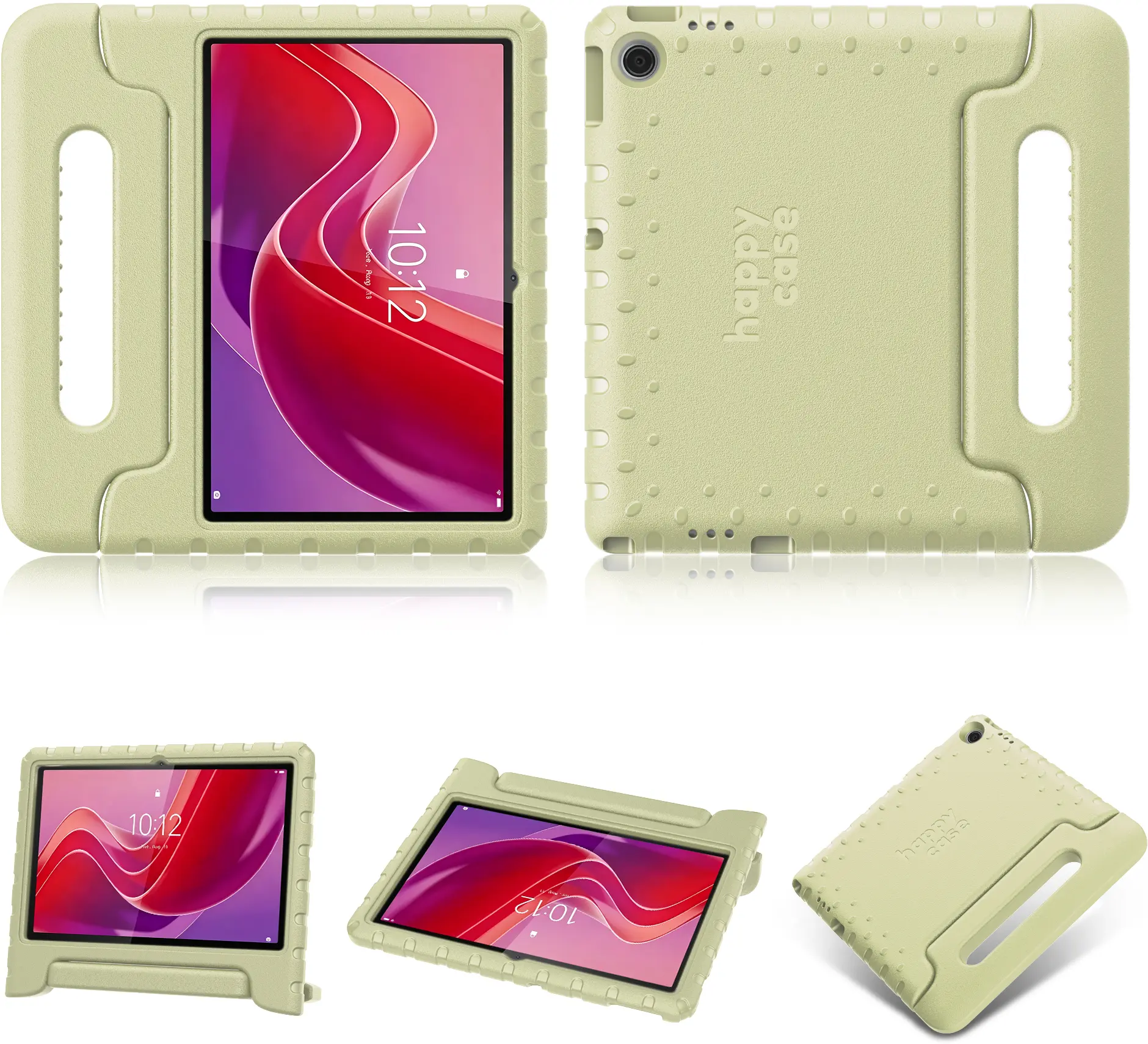 HappyCase Lenovo Tab M11 Kinder Tablethoes met Handvat Beige afbeelding 10