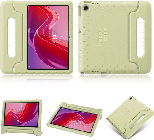 HappyCase Lenovo Tab M11 Kinder Tablethoes met Handvat Beige afbeelding 10