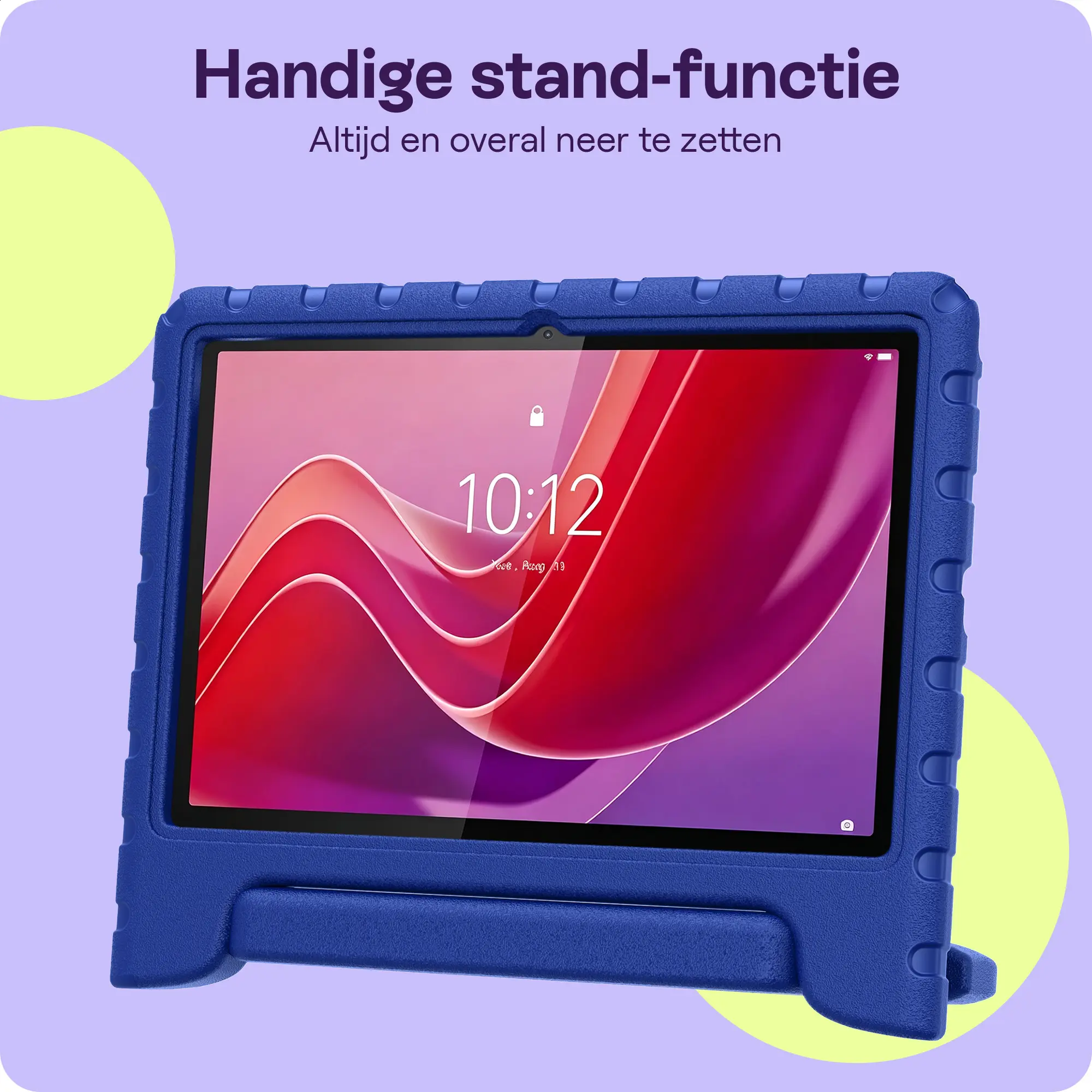 HappyCase Lenovo Tab M11 Kinder Tablethoes met Handvat Donker Blauw afbeelding 3