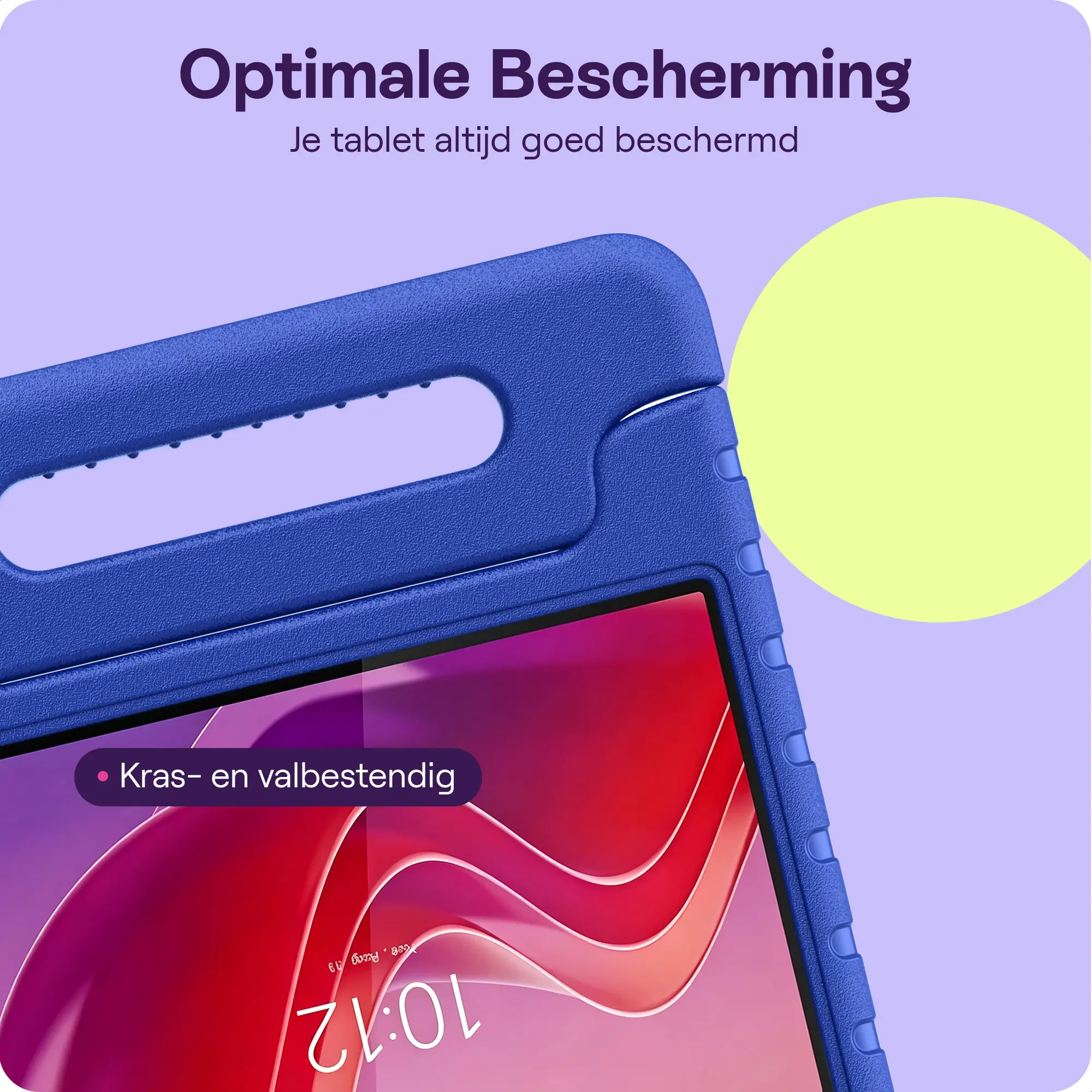 HappyCase Lenovo Tab M11 Kinder Tablethoes met Handvat Donker Blauw afbeelding 4