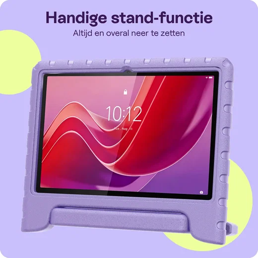 HappyCase Lenovo Tab M11 Kinder Tablethoes met Handvat Lila afbeelding 3