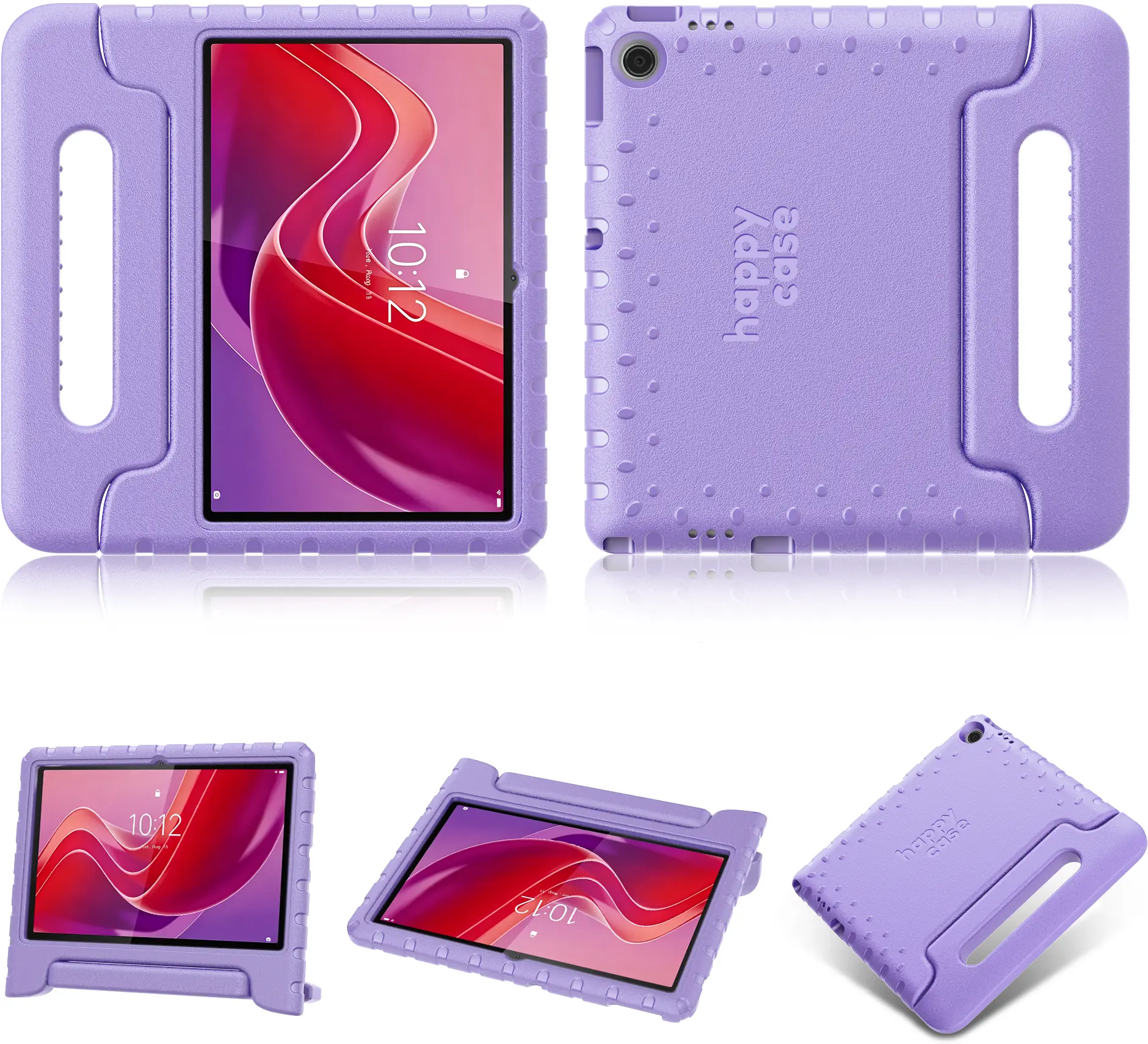 HappyCase Lenovo Tab M11 Kinder Tablethoes met Handvat Lila afbeelding 10