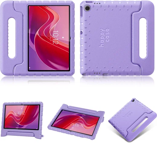 HappyCase Lenovo Tab M11 Kinder Tablethoes met Handvat Lila afbeelding 10