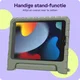 HappyCase iPad 10.2 2019/2020/2021 Kinder Tablethoes Handvat Khaki afbeelding 2
