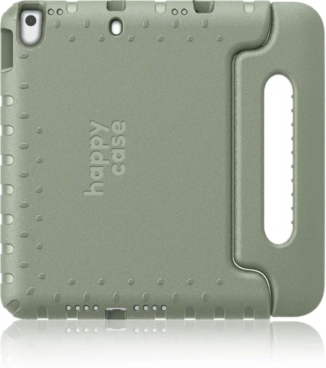 HappyCase iPad 10.2 2019/2020/2021 Kinder Tablethoes Handvat Khaki afbeelding 1