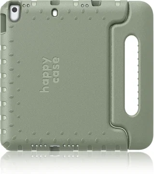 HappyCase iPad 10.2 2019/2020/2021 Kinder Tablethoes Handvat Khaki