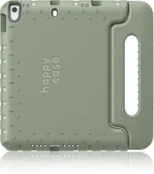 HappyCase iPad 10.2 2019/2020/2021 Kinder Tablethoes Handvat Khaki afbeelding