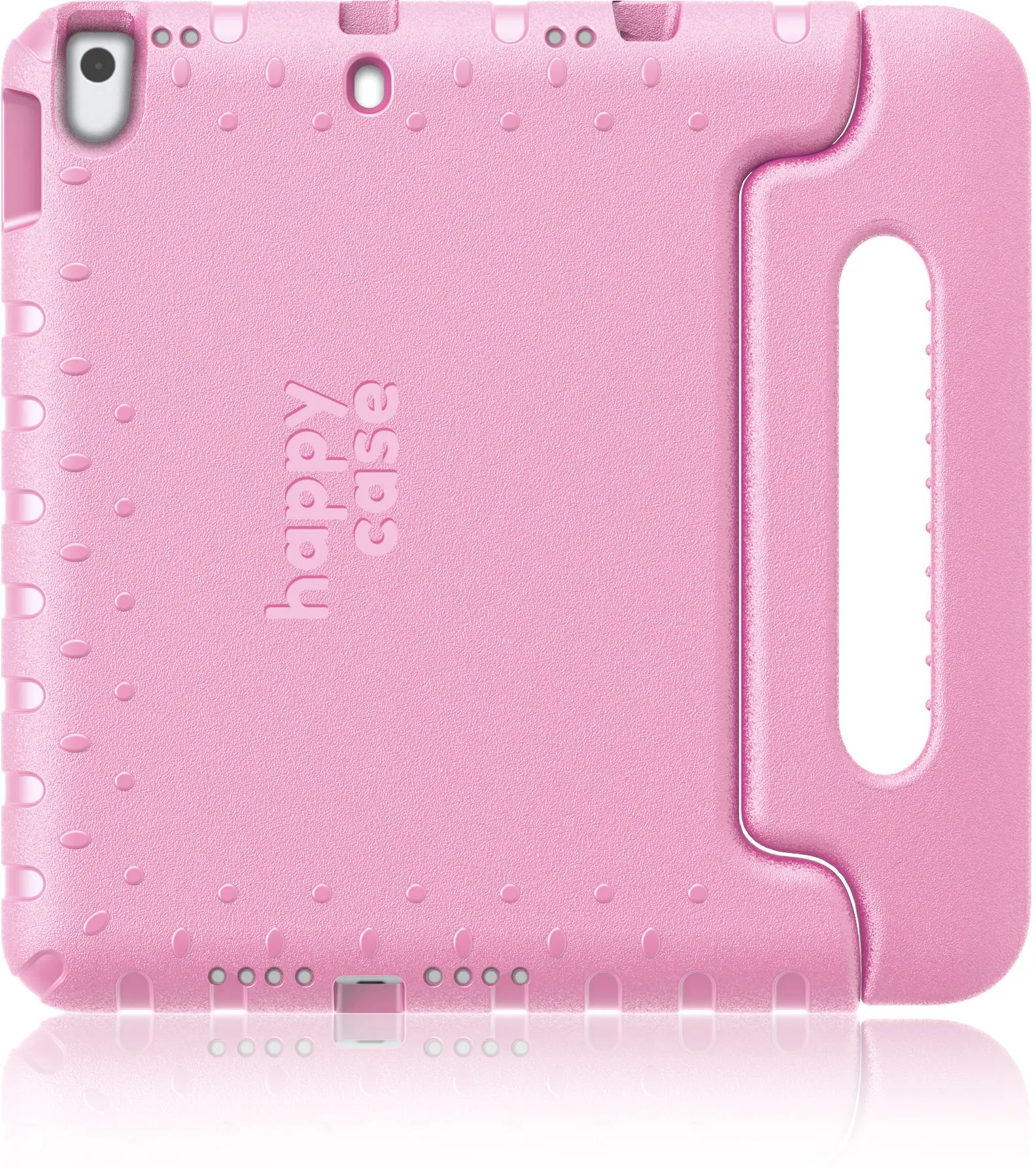 HappyCase iPad 10.2 2019/2020/2021 Kinder Tablethoes Handvat Licht Roze afbeelding 1