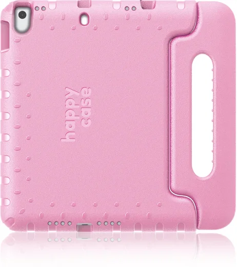 HappyCase iPad 10.2 2019/2020/2021 Kinder Tablethoes Handvat Licht Roze afbeelding 1