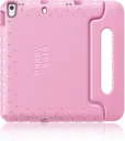 HappyCase iPad 10.2 2019/2020/2021 Kinder Tablethoes Handvat Licht Roze