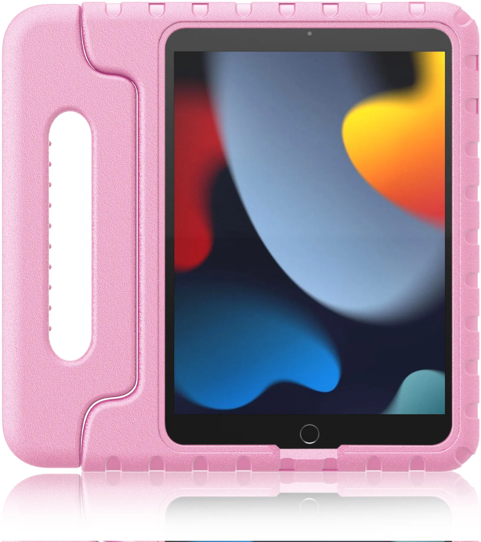 HappyCase iPad 10.2 2019/2020/2021 Kinder Tablethoes Handvat Licht Roze afbeelding 7