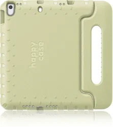 HappyCase iPad 10.2 2019/2020/2021 Kinder Tablethoes Handvat Beige afbeelding