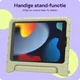 HappyCase iPad 10.2 2019/2020/2021 Kinder Tablethoes Handvat Beige afbeelding 3